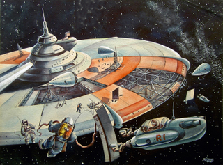 Illustration for article titled Los increíbles dibujos que imaginaron el espacio antes de alcanzarlo